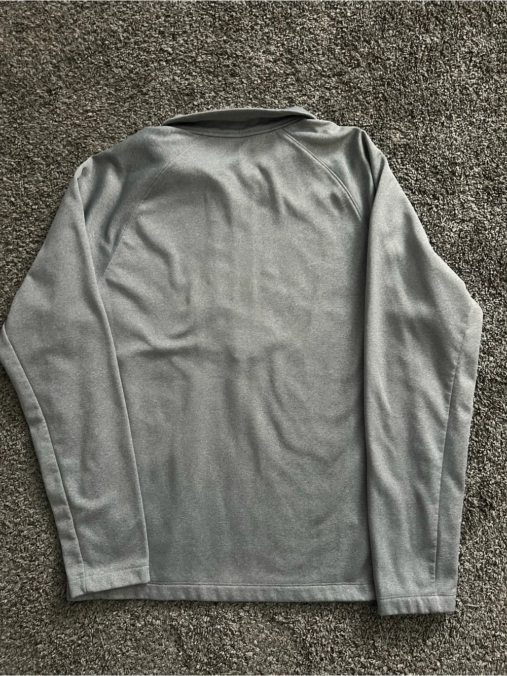 The North Face Men’s Light Gray Quarter-Zip Fleece Pullover